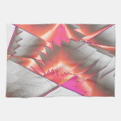 Showy zalm of perzik, zeer ruw gedigitaliseerd theedoek (Horizontaal)