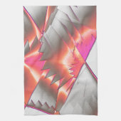 Showy zalm of perzik, zeer ruw gedigitaliseerd theedoek (Verticaal)