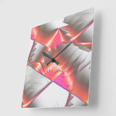 Showy zalm of perzik, zeer ruw gedigitaliseerd vierkante klok (Hoek)