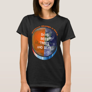 ShowYourStripes u2013 SAVE BEES TREES AND ZEEEN Cl T-shirt