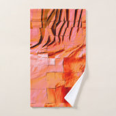 Showzalmkleur in mozaïektextuur, zacht gebogen bad handdoek (Handdoek)