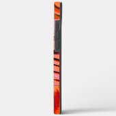 Showzalmkleur in mozaïektextuur, zacht gebogen Case-Mate iPhone case (Achterkant / Links)