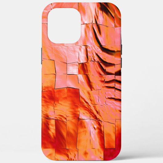 Showzalmkleur in mozaïektextuur, zacht gebogen Case-Mate iPhone case (Achterkant)