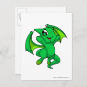 Shoyru Green Briefkaart (Voorkant / Achterkant)