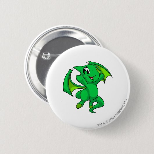 Shoyru Green Ronde Button 5,7 Cm (Voorkant /achterkant)