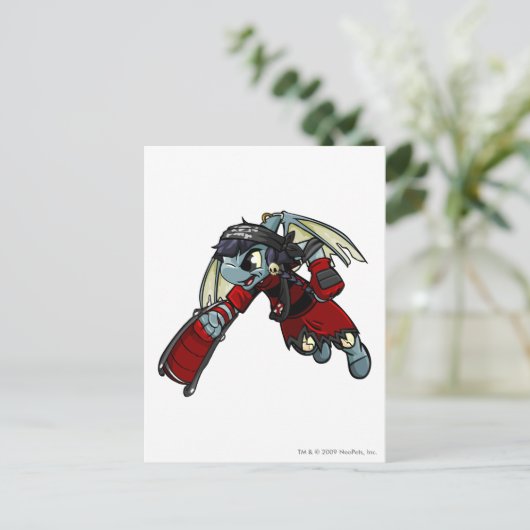 Shoyru Krawk Briefkaart (Staand voorkant)