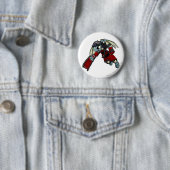 Shoyru Krawk Island Player Ronde Button 5,7 Cm (In situ)