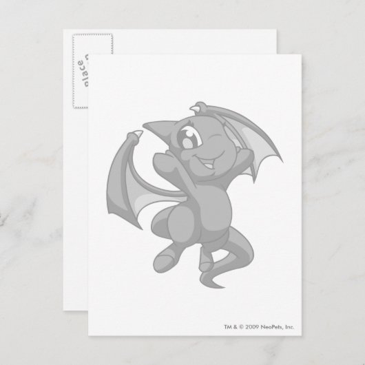 Shoyru Silver Briefkaart (Voorkant / Achterkant)