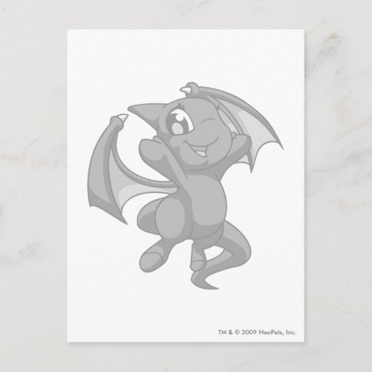 Shoyru Silver Briefkaart (Voorkant)