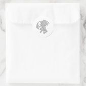 Shoyru Silver Ronde Sticker (Tas)