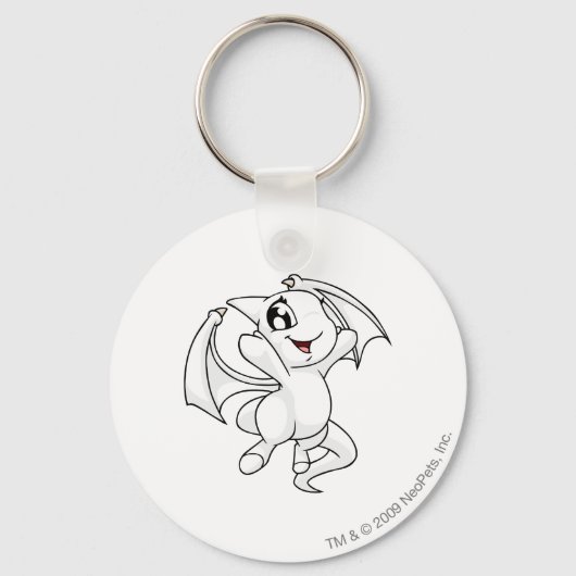 Shoyru White Sleutelhanger (Voorkant)