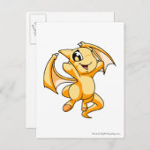 Shoyru Yellow Briefkaart (Voorkant / Achterkant)