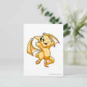 Shoyru Yellow Briefkaart (Staand voorkant)