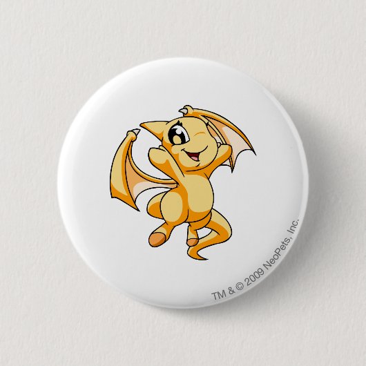 Shoyru Yellow Ronde Button 5,7 Cm (Voorkant)