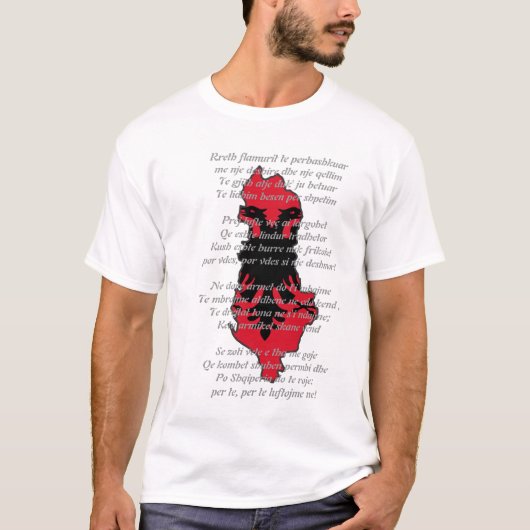 Shqiperia O sa mirë me qenë shqiptar T-shirt (Voorkant)