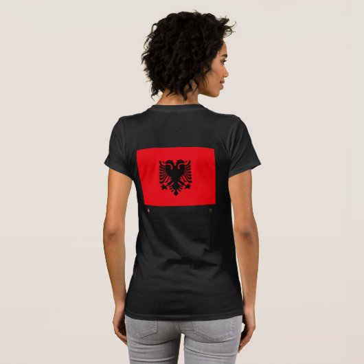 SHQIPËRISË (ALBANIË) T-SHIRT (Achterkant volledig)