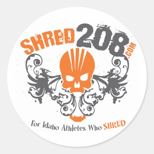 SHRED208.COM STICKER (Voorkant)