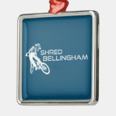 Shred Bellingham Washington Mountainbike Metalen Ornament (Links)