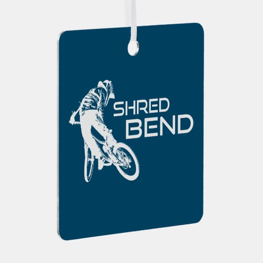 Shred Bend Oregon Mountainbiken Metalen Ornament (Voorkant Rechts)