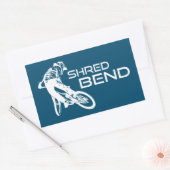 Shred Bend Oregon Mountainbiken Rechthoekige Sticker (Envelop)