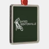 Shred Bentonville Arkansas Mountainbike Metalen Ornament (Rechts)
