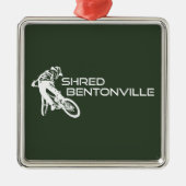 Shred Bentonville Arkansas Mountainbike Metalen Ornament (Voorkant)