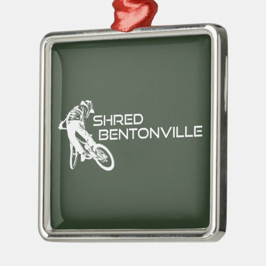 Shred Bentonville Arkansas Mountainbike Metalen Ornament (Links)