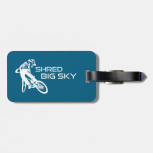 Shred Big Sky Montana Mountainbiken Bagagelabel