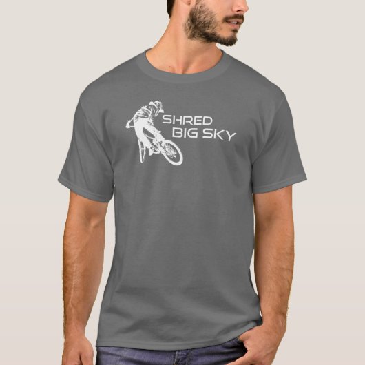 Shred Big Sky Montana Mountainbiken T-shirt (Voorkant)