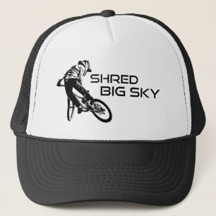 Shred Big Sky Montana Mountainbiken Trucker Pet