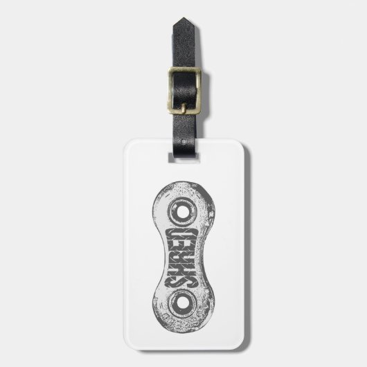 Shred Bike Chain Link Bagagelabel (Voorkant verticaal)
