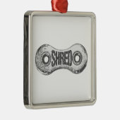 Shred Bike Chain Link Metalen Ornament (Rechts)