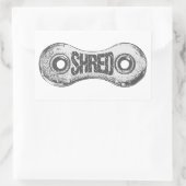 Shred Bike Chain Link Rechthoekige Sticker (Tas)