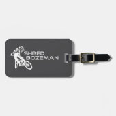 Shred Bozeman Montana Mountain Biking Bagagelabel (Voorkant horizontaal)