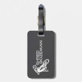 Shred Bozeman Montana Mountain Biking Bagagelabel (Achterkant verticaal)
