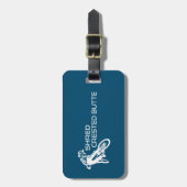 Shred Crested Butte Colorado Mountainbike Bagagelabel (Voorkant verticaal)