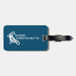 Shred Crested Butte Colorado Mountainbike Bagagelabel