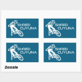 Shred Cuyuna Minnesota Mountainbiken Rechthoekige Sticker (Vel)