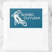 Shred Cuyuna Minnesota Mountainbiken Rechthoekige Sticker (Tas)