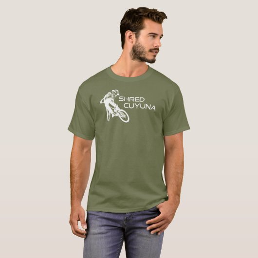 Shred Cuyuna Minnesota Mountainbiken T-shirt (Voorkant volledig)