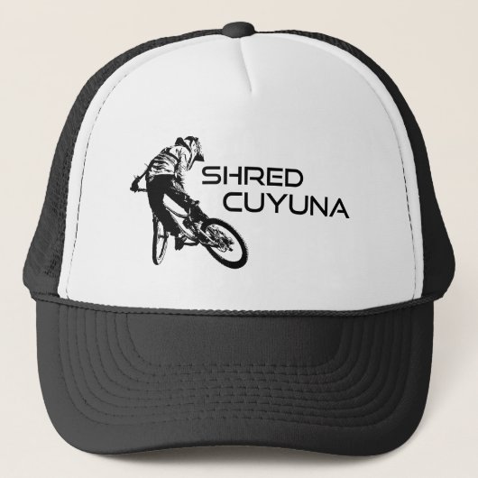 Shred Cuyuna Minnesota Mountainbiken Trucker Pet (Voorkant)