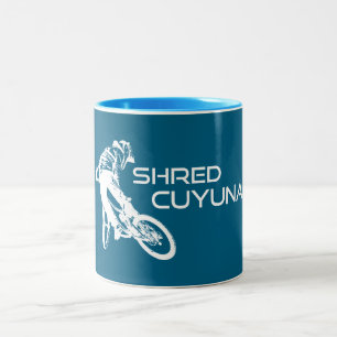 Shred Cuyuna Minnesota Mountainbiken Tweekleurige Koffiemok