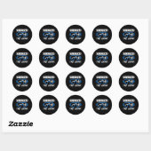 Shred de Gnar Snowboard Snowboarder Ronde Sticker (Vel)