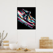 Shred de Gnar Snowboarden Poster (Keuken)