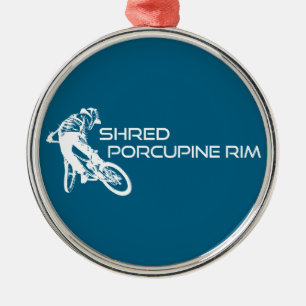 Shred de Porcupine Rim Trail mountainbiken Metalen Ornament