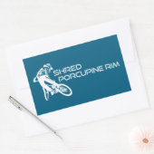 Shred de Porcupine Rim Trail mountainbiken Rechthoekige Sticker (Envelop)