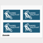 Shred Douthat State Park Virginia Mountain Biking Rechthoekige Sticker (Vel)