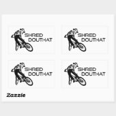 Shred Douthat State Park Virginia Mountain Biking Rechthoekige Sticker (Vel)