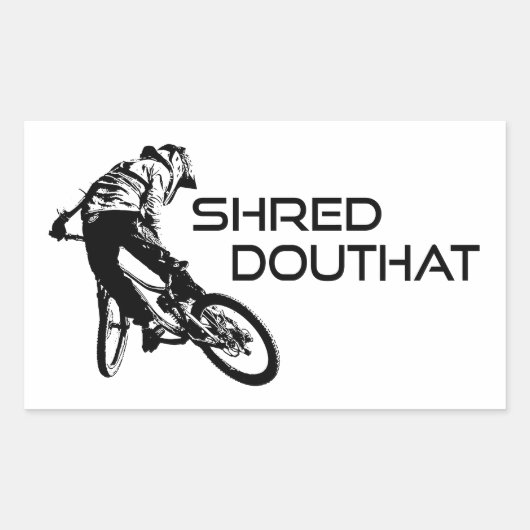 Shred Douthat State Park Virginia Mountain Biking Rechthoekige Sticker (Voorkant)