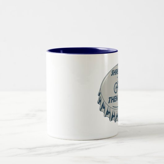 Shred First Dan Open Mountain Biking Tweekleurige Koffiemok (Center)